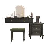 Luxury Design Vanity Table With Drawers Style Trendy European Vanity Table Mirror Bedside Princess Schminktisch Trendy Furniture