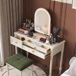 Luxury Design Vanity Table With Drawers Style Trendy European Vanity Table Mirror Bedside Princess Schminktisch Trendy Furniture