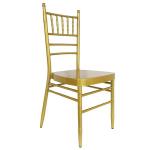 100pcs High Quality Stackable White Gold Banquet Wedding Chiavari Chair Event Chivari Tiffany Chairs