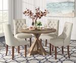Beige Wooden Dining Table by Finch