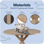 Beige Wooden Dining Table by Finch