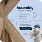 Beige Wooden Dining Table by Finch