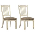 Signature Design by Ashley Bolanburg 20" Upholstered Dining Room Chair, Set of 2, Antique White