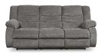 Signature Design by Ashley Tulen Modern Manual Pull Tab Reclining Sofa, Dark Gray