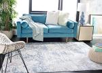 SAFAVIEH Amelia Collection Area Rug - 9' x 12', Grey & Blue, Modern Abstract Design, Non-Shedding & Easy Care, Ideal for High Traffic Areas in Living Room, Bedroom (ALA705F)