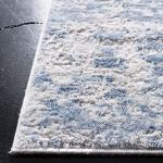 SAFAVIEH Amelia Collection Area Rug - 9' x 12', Grey & Blue, Modern Abstract Design, Non-Shedding & Easy Care, Ideal for High Traffic Areas in Living Room, Bedroom (ALA705F)