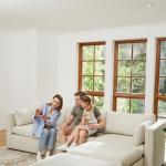 CHITA Oversized Modular Sectional Sofa, FSC Certified L Shaped Sectional Couches for Living Room, 112 inch Width,4 Seat Modular Sofa with Storage Ottoman, Linen