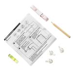 UPWOIGH Wood Framed Wall Art, Minimalist 12x16in Botanical Wall Decor, Fern Plants Framed Prints, White Leafs Tropical Plants,Blue Naval Background High-Frame Process,Bedroom,Set of 3