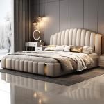 180x200cm Nordic bedside table bed room set bedroom furniture full set king sizebed bases & frames Single bed Headboard modern