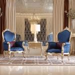 Vintage Luxury Living Room Chairs Large Wooden Nordic Bedroom Chairs Armchair Comfy Relaxing Sedie Da Soggiorno Home Furniture