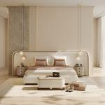 Luxury classic bedside table high-end bedroom furniture bedside table