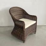 US Retro Outdoor Rattan Cafe Restaurant Table and Chair Combination Open-air Courtyard Garden Rattan Dining Table and Chairs