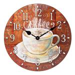 La Crosse Clock 404-2631C-INT 12-Inch Round Coffee Decorative Quartz Analog Wall Clock