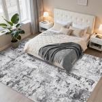 GarveeHome Large Area Rugs 10x14 for Living Room, Abstract Washable Rug Modern Non Slip Floor Mat Carpet Indoor Thin Accent Rug for Bedroom Dining Room Playroom Nursery Home Decor