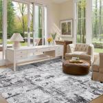 GarveeHome Large Area Rugs 10x14 for Living Room, Abstract Washable Rug Modern Non Slip Floor Mat Carpet Indoor Thin Accent Rug for Bedroom Dining Room Playroom Nursery Home Decor