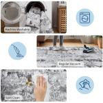 GarveeHome Large Area Rugs 10x14 for Living Room, Abstract Washable Rug Modern Non Slip Floor Mat Carpet Indoor Thin Accent Rug for Bedroom Dining Room Playroom Nursery Home Decor