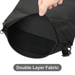 Book Sleeves with Zipper, Travel Book Protector Pouch for Paperbacks & Hardcover Books, Book Covers Bags Carry Case/Front Pocket & Handle Strap for Book Lovers Mother's Day (Black, 1 Pc)