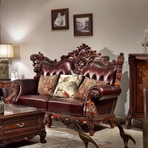 Vintage Antique Luxury Sofas European Leather Nordic Lounges Sofas Double Armchair Designer Divani Soggiorno Home Furniture