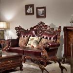 Vintage Antique Luxury Sofas European Leather Nordic Lounges Sofas Double Armchair Designer Divani Soggiorno Home Furniture
