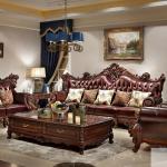 Vintage Antique Luxury Sofas European Leather Nordic Lounges Sofas Double Armchair Designer Divani Soggiorno Home Furniture