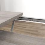 HOMCOM 47"-63" Expandable Dining Table for 4-6 People, Farmhouse Extendable Dining Room Table with Heavy Duty Metal Trestle Base, Rectangle Kitchen Table, Distressed Gray