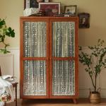 Side Cabinet Storage Assembly Dressing Rooms Bedside Table Clothes Wooden Armoire Locker Closet Bedroom Wooden Furniture Home