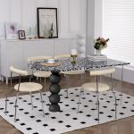 Designer Garden Dining Table Center Coffee Nordic High Hallway Wall Dining Table Chairs Small Restaurant Mesa Salon Furniture