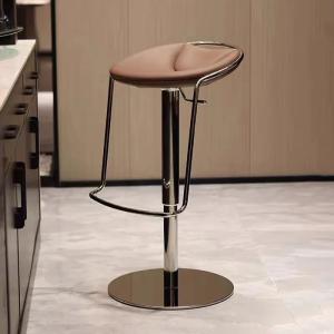 Customizable Retro Luxury Italian Bar Stools Sturdy Industrial Creative Adults Bar Chairs Library Waiting