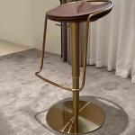 Customizable Retro Luxury Italian Bar Stools Sturdy Industrial Creative Adults Bar Chairs Library Waiting