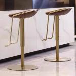 Customizable Retro Luxury Italian Bar Stools Sturdy Industrial Creative Adults Bar Chairs Library Waiting