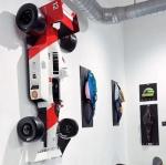 Large Customized Outdoor Indoor Metal Wall Decor 3D Race Car  Hanging  Stainless Steel Art