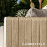 Outdoor Rattan Sofa Waterproof Villa Courtyard Hotel Terrace Outdoor Sun Room Aluminum Alloy Sofa Combination Coffee Table