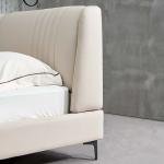 150x200cm 180x200cm Nordic Modern Minimalist Light Luxury Bedroom Double Leather Bed Beds Mattress Bedside Table Set Furniture