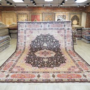 305x427cm  Large Handmade Silk Rug Eco Friendly Turkish Classic Floral Living Room Carpet (TJ407A)