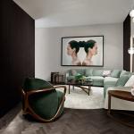 Custom Fashion Classic Solid Wood Arm Chair Designs Modern Leisure Chair Italy Genuine Leather Reclining Chair Designer Armchair