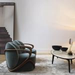 Custom Fashion Classic Solid Wood Arm Chair Designs Modern Leisure Chair Italy Genuine Leather Reclining Chair Designer Armchair