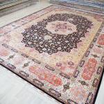 305x427cm  Large Handmade Silk Rug Eco Friendly Turkish Classic Floral Living Room Carpet (TJ407A)