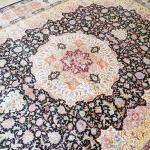 305x427cm  Large Handmade Silk Rug Eco Friendly Turkish Classic Floral Living Room Carpet (TJ407A)