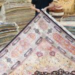 305x427cm  Large Handmade Silk Rug Eco Friendly Turkish Classic Floral Living Room Carpet (TJ407A)