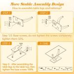 63” Dining Room Table Set for 6,Modern Gold Dining Table Set for 6, Rectangle kitchen Table Set With PU Leather Chairs,Black