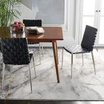 SAFAVIEH Craft Collection Area Rug - 8' x 10', Grey & Gold, Modern Abstract Design, Non-Shedding & Easy Care, Ideal for High Traffic Areas in Living Room, Bedroom (CFT877F)