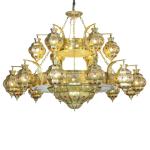 Xinjiang style homestay retro exotic style wall lamp, Indian Arabic copper hollow art luminous wall lamp