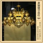 Xinjiang style homestay retro exotic style wall lamp, Indian Arabic copper hollow art luminous wall lamp
