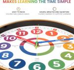 Kids Silent Learning Clock – Fun Time Teaching