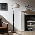 Mid Century Floor Lamp French Vintage Living Room Bedroom Bedside Standing Table Lamp Japanese Pleated Floor Ambient Light