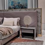 Bedroom Stainless Steel Bedside Table Light Luxury Square Bedside Table with Drawer