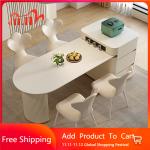 Restaurant Socket Italian Table Party Event Storage Luxury Chairs Dining Tables Expandable White Modern Mesa Unique Furniture