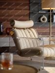 Suspended Leisure Chair Villa Living Room Sofa Chair Balcony Single Sofa Creative Leather Leisure ChairQ