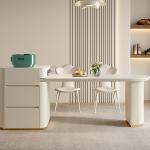 Restaurant Socket Italian Table Party Event Storage Luxury Chairs Dining Tables Expandable White Modern Mesa Unique Furniture