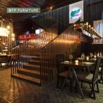 BFP Furniture Restaurant Project Furniture Bar Set Dining Table Chair Bar Stool Booth Sofa Furniture Set